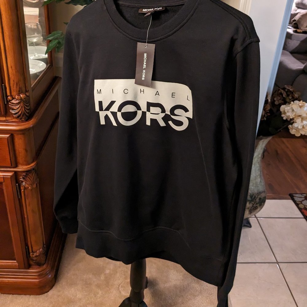 Michael Kors Men's Sweatshirt Black, Size Medium - Picture 2 of 9